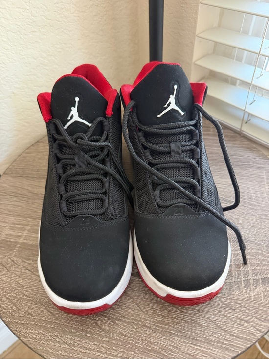 Jordan Other - Jordan Black & Red High-Top Basketball Shoes